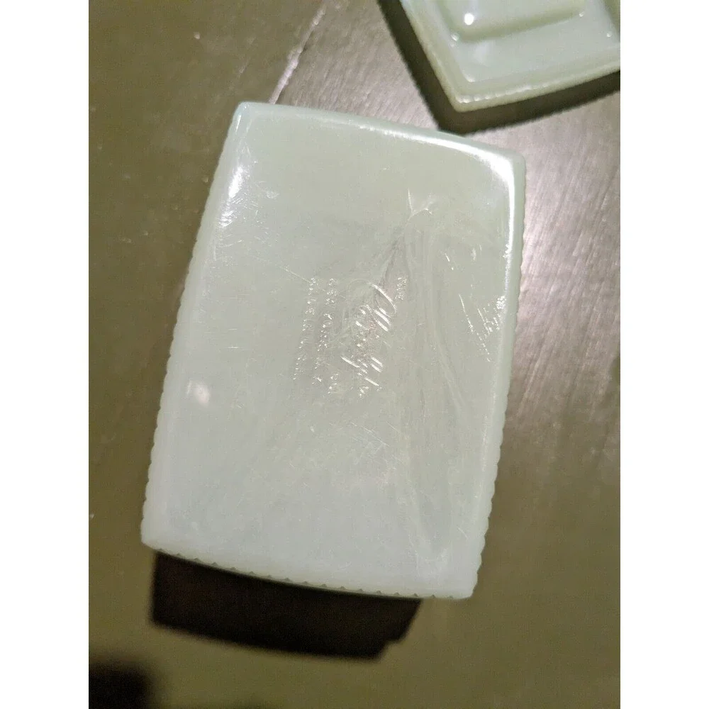 Vintage Clarolyte Jade Plastic Baby Caddy Vanity Set 1950's